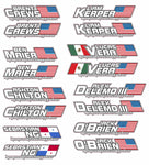 Nitro Pilot Name Decals